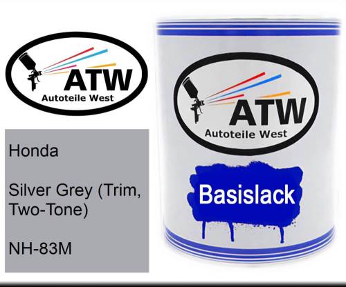 Honda, Silver Grey (Trim, Two-Tone), NH-83M: 1L Lackdose, von ATW Autoteile West.